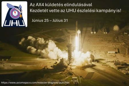 Elindult Kapu Tibor küldetése és vele az UHU észlelési kampány is