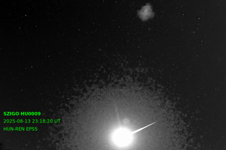 Fényes tűzgömböt detektált az új meteorkamera a Széchenyi István Geofizikai Obszervatóriumban